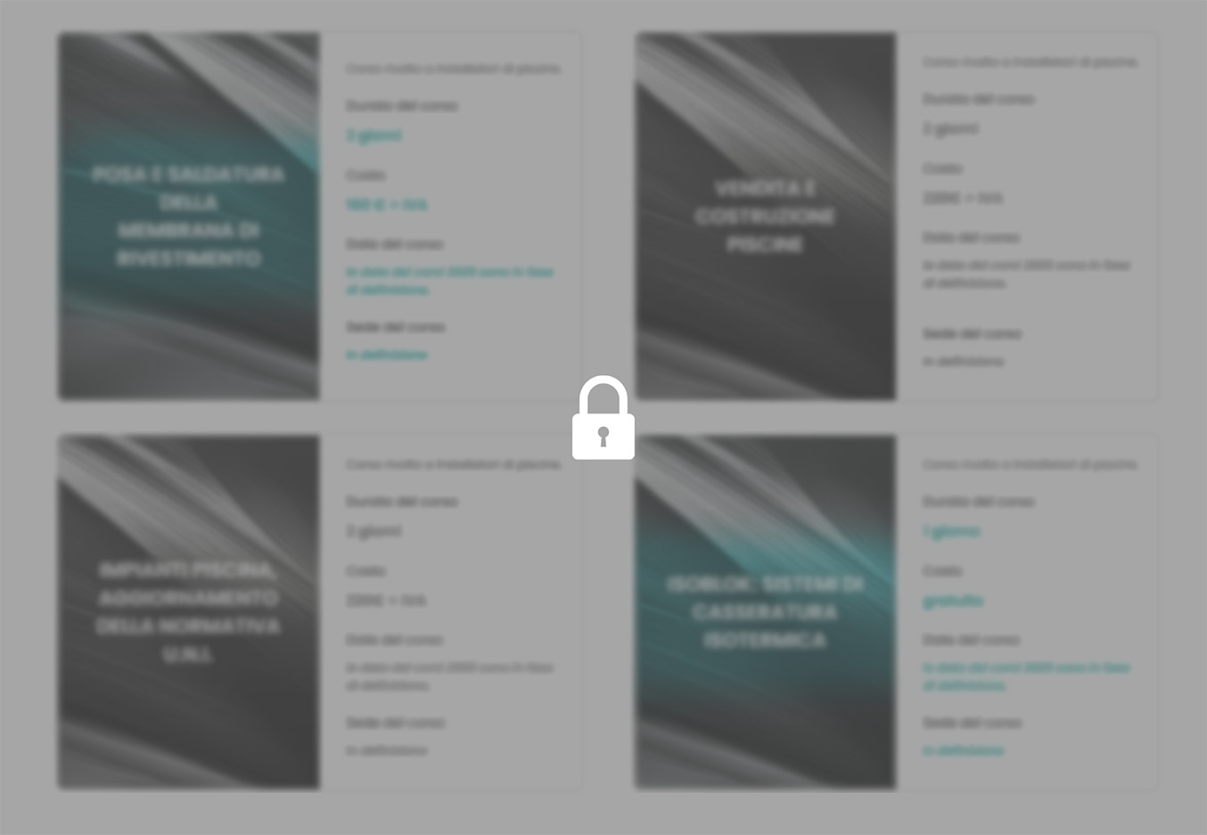 Corsi di formazione elenco bloccato